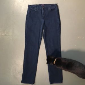 NYDJ dark indigo jeans size 10